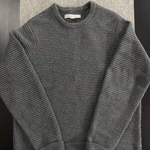 Outerknown Men's "Jet Lag" Crew, Sweater in Heather Grey S/P